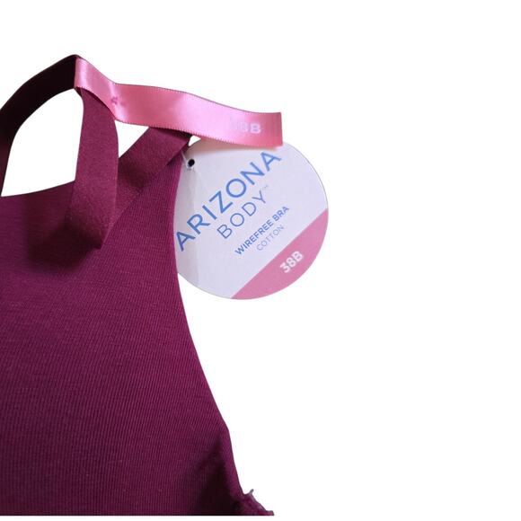 Arizona body cotton wire free bra size 38B Zifandel JC Penney - Picture 3 of 3